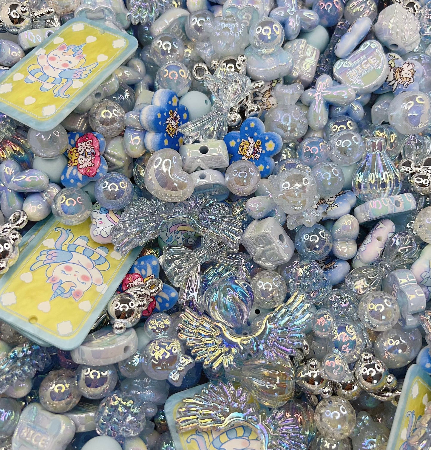 1000 ML Mixed Colorful Beads different shapes
