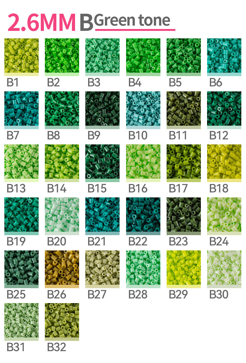 Perler Beads Single Color Refill Pack - 20g (500 pcs), 200+ Colors to Choose