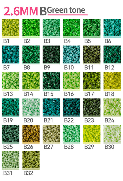 Perler Beads Single Color Refill Pack - 20g (500 pcs), 200+ Colors to Choose