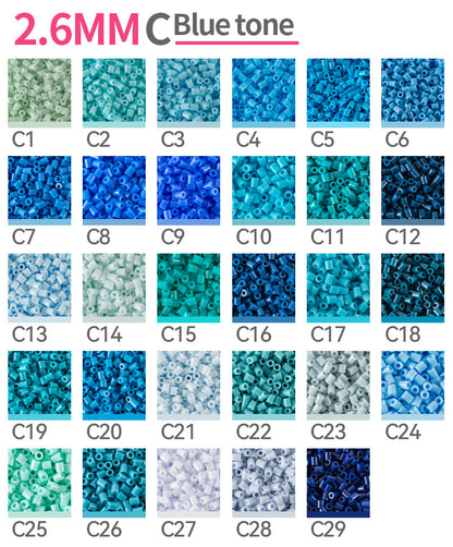 Perler Beads Single Color Refill Pack - 20g (500 pcs), 200+ Colors to Choose