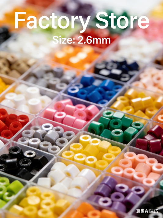 Perler Beads Single Color Refill Pack - 20g (500 pcs), 200+ Colors to Choose